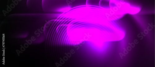 A vibrant purple glow illuminates the dark background, creating a captivating and mysterious ambiance. The hue resembles a mix of magenta and electric blue, casting a spellbinding effect