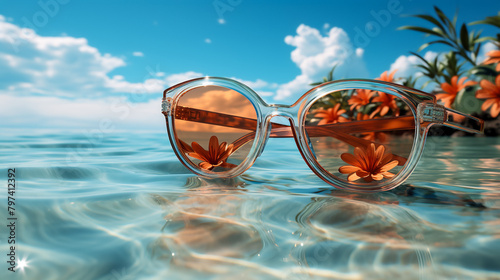 sunglasses on the beach © Muhammad