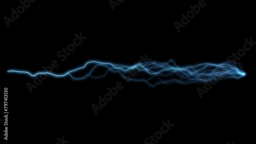 lightning beam motion element with transparent background  photo