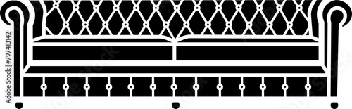 Chesterfield Sofa Vector Illustration