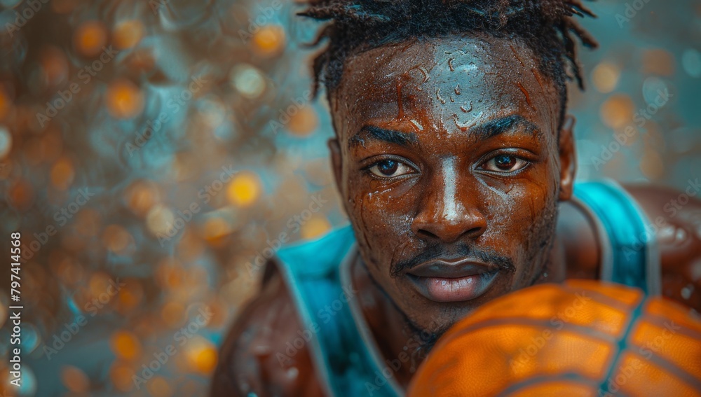 Passion Unleashed: African Basketball Player's Perfect Shot