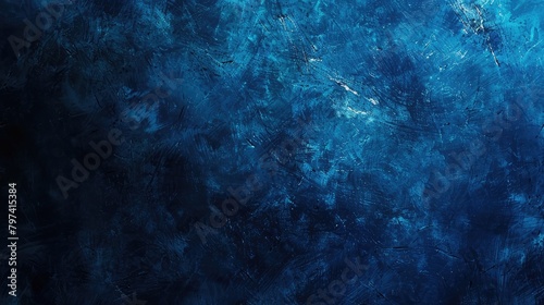 Empty, only dark and deep blue background texture gardient, abstract blue background texture 