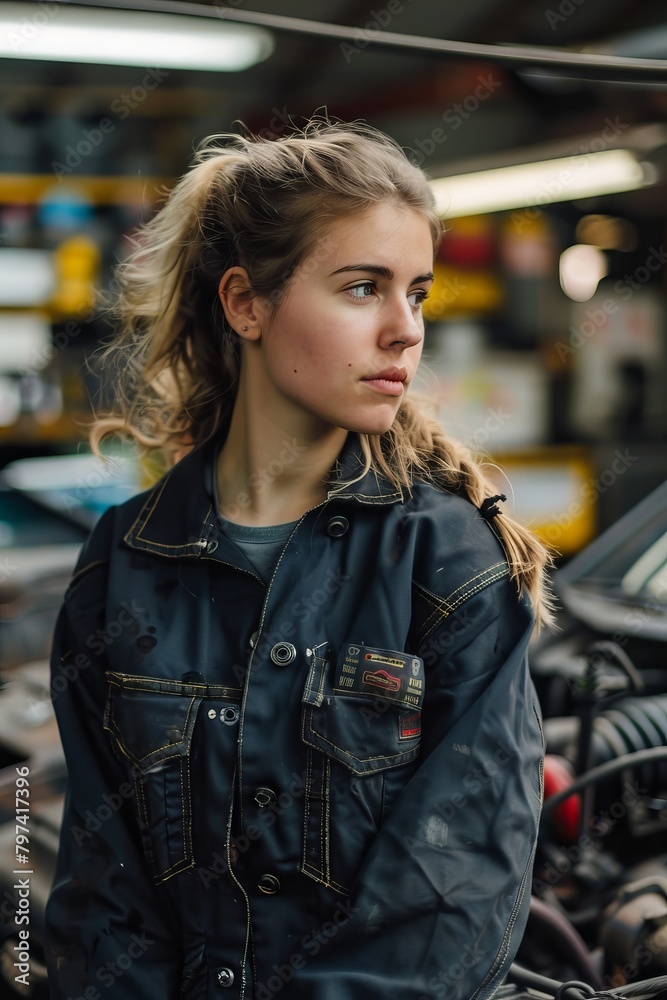 Fototapeta premium woman mechanic
