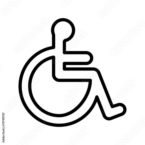 Disabled Handicap icon color editable