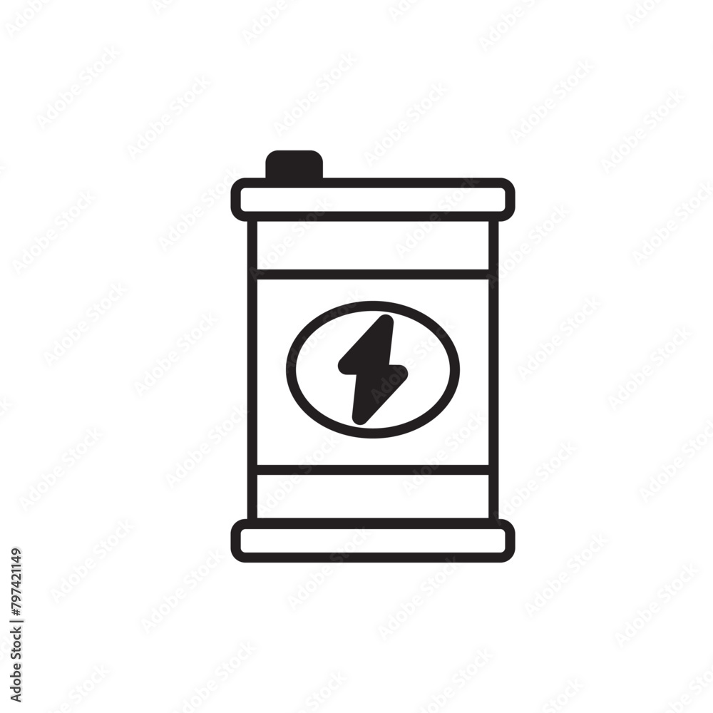 Oil Barrel icon design with white background stock illustration Oil Barrel icon design with white background stock illustration