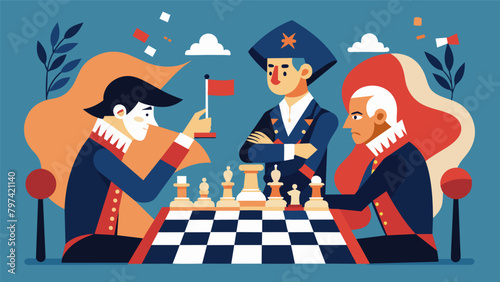 A sense of pride and inspiration fills the air as players reflect on the sacrifices and struggles of the Revolutionary War while engaging in this. Vector illustration