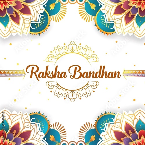 Vector Illustration of Happy Rakhi Festival Greeting Background.ikkustration photo