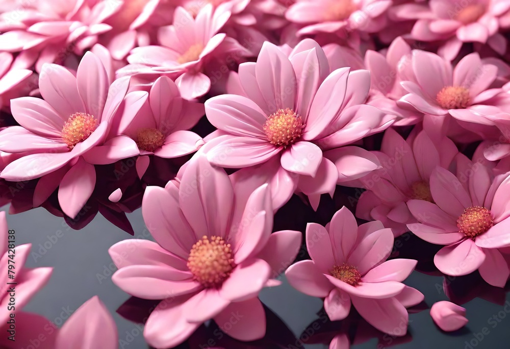 Fototapeta premium pink and white chrysanthemum