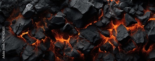 Burning coals photo