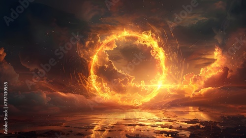 a surreal ring of fire © Davy