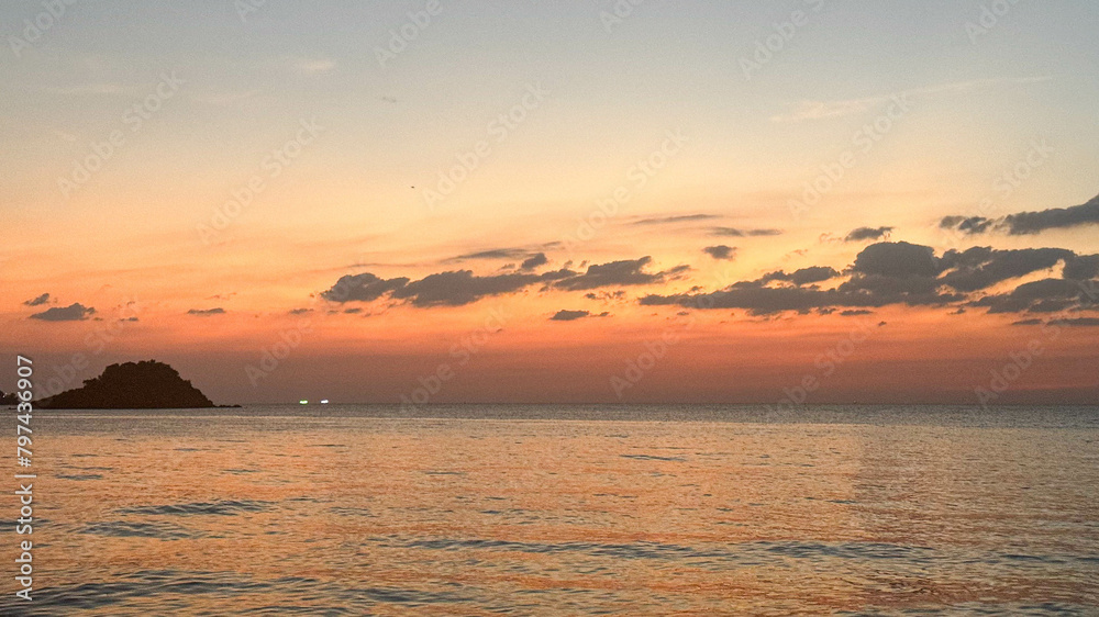 sunset at the beach