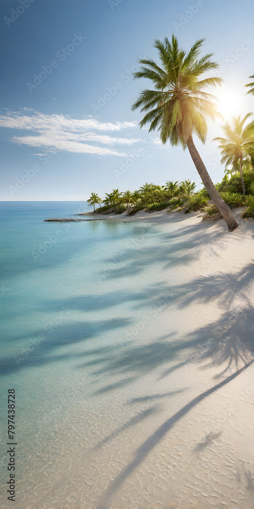 Clear blue sky brushes against the midday sun as it dances on the frothy crest of the sea's endless waves