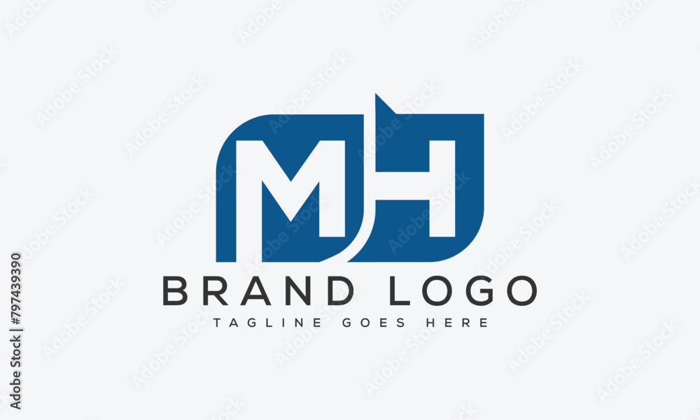 letter MH logo design vector template design for brand letter MH logo design vector template design for brand
