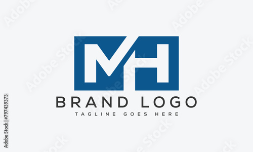letter MH logo design vector template design for brand