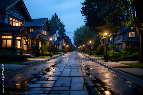 Night view of a street in the historic city © Wazir Design