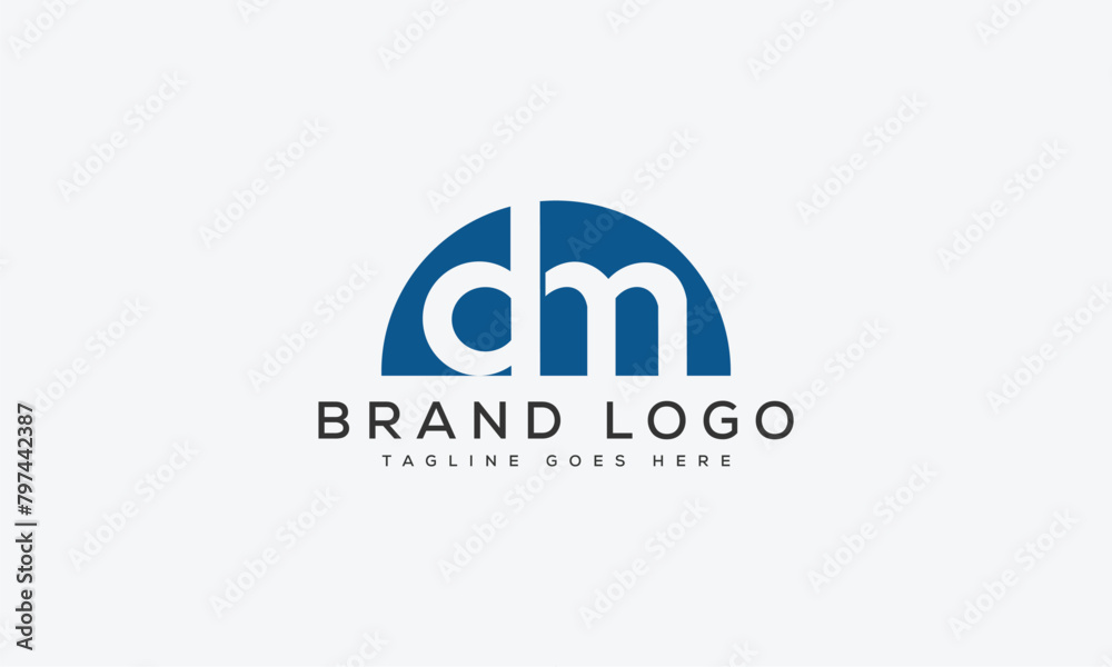 letter DM logo design vector template design for brand letter DM logo design vector template design for brand