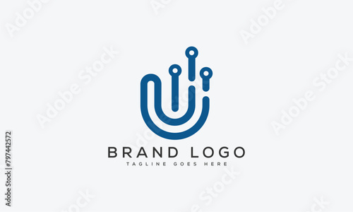 letter U logo design vector template design for brand