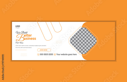 Creative corporate business marketing social media facebook cover banner post template