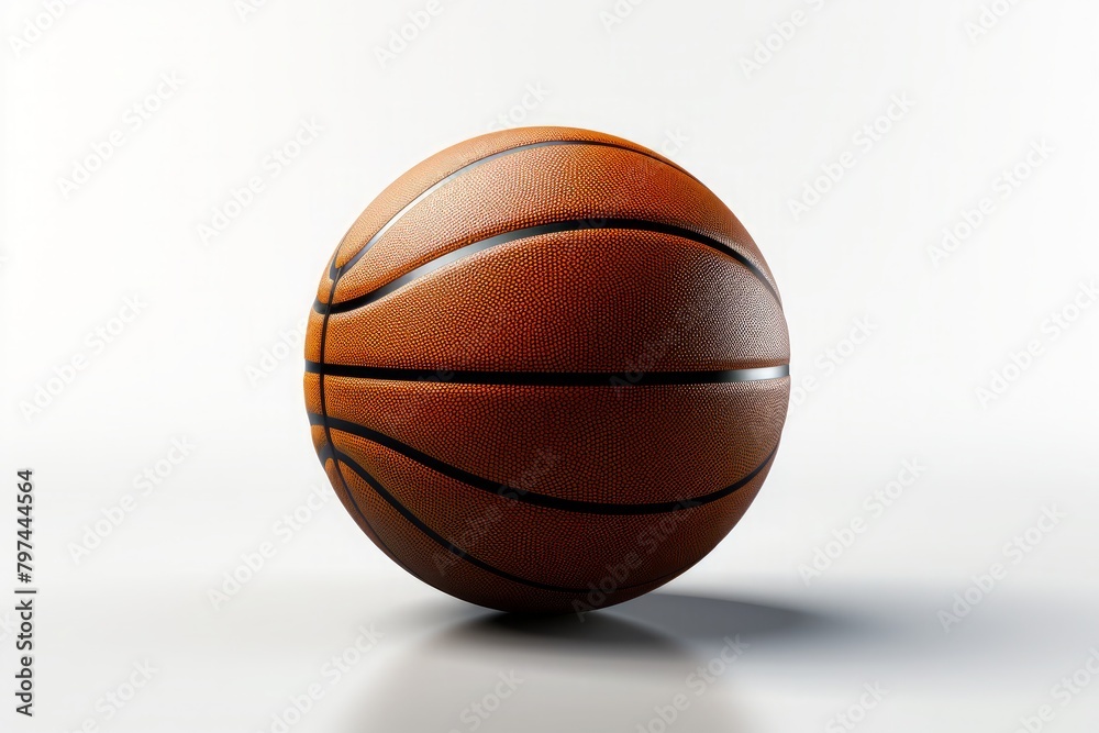 Basketball ball sports white background simplicity and AI generated Image by raw pixel Basketball ball sports white background simplicity and AI generated Image by raw pixel