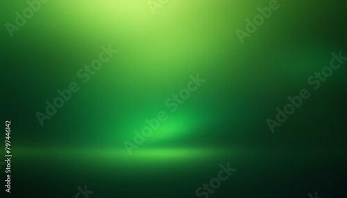Green Gradient Noise Texture: Glowing Light and Dark Backdrop