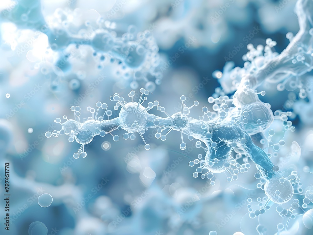 Stunning Crystalline Formations in Shimmering Light Blue Tones Stunning Crystalline Formations in Shimmering Light Blue Tones