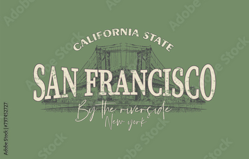 California state, San Francisco. Artwork.