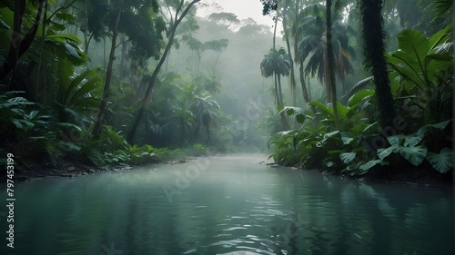 waterfall in the jungle