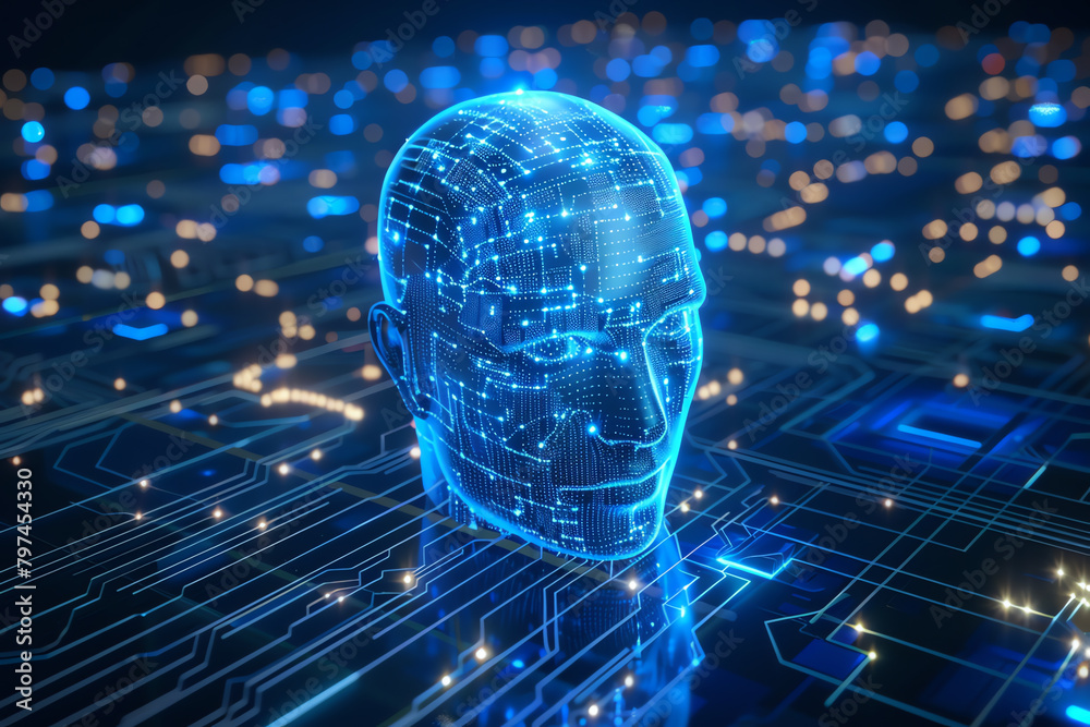 Obraz premium artificial intelligence concept, AI generated