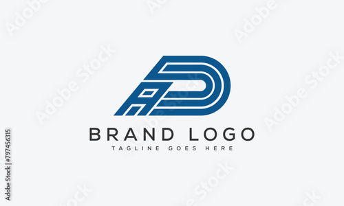 Free Download letter DA logo design vector template design for brand - GFXLoad