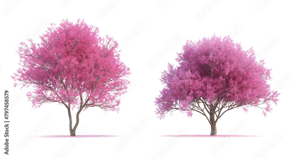Obraz premium tree with flowers transparent background PNG