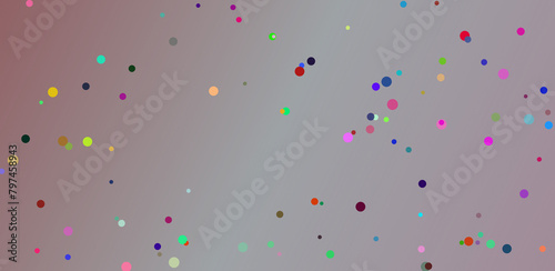 confetti on colorful background