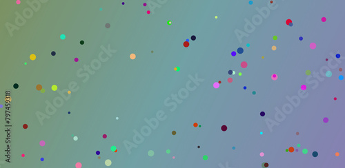 confetti on colorful background