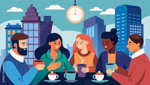 In a quiet corner of a bustling city a group of friends catch up over coffee and discuss their shared love for collectors edition timepieces..