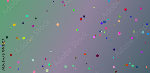 confetti on colorful background