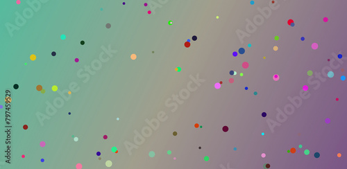 confetti and balloons