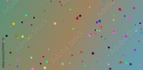 confetti on colorful background