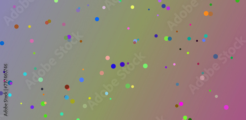 confetti on colorful background