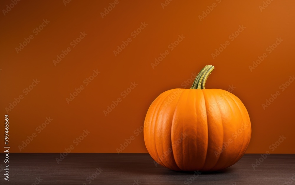 a pumpkin on a table a pumpkin on a table
