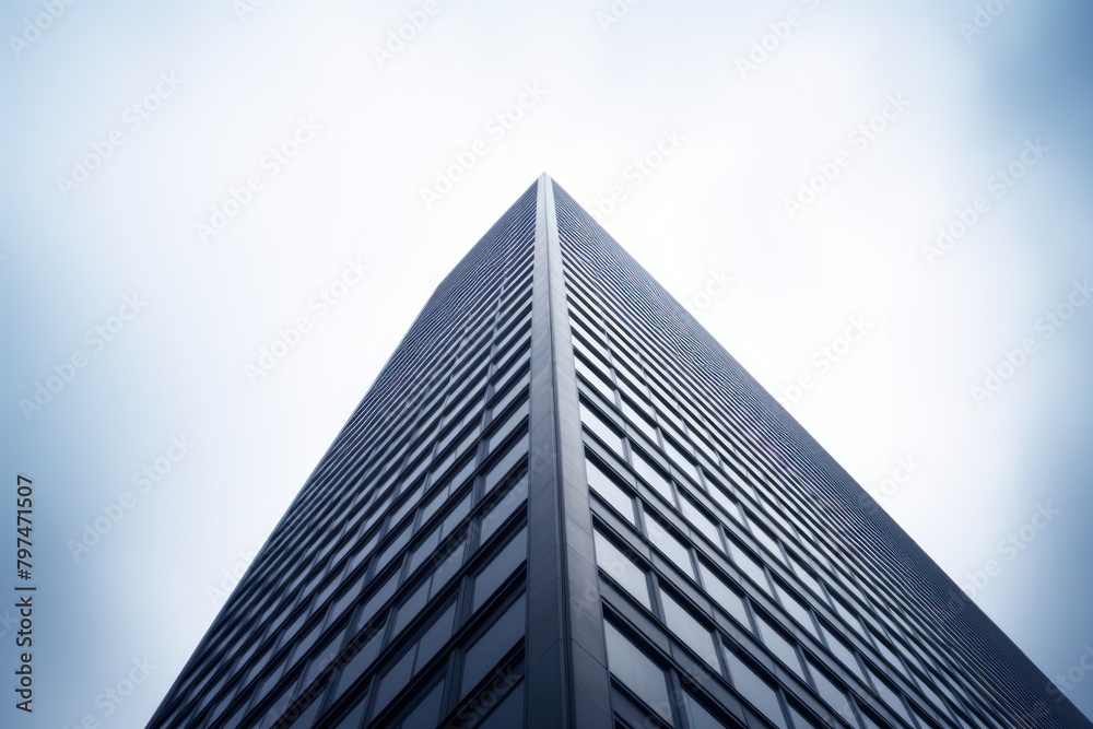 a tall building with many windows a tall building with many windows