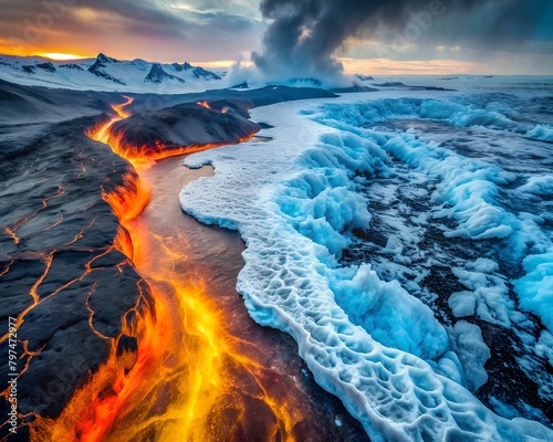 lava in Antarctica