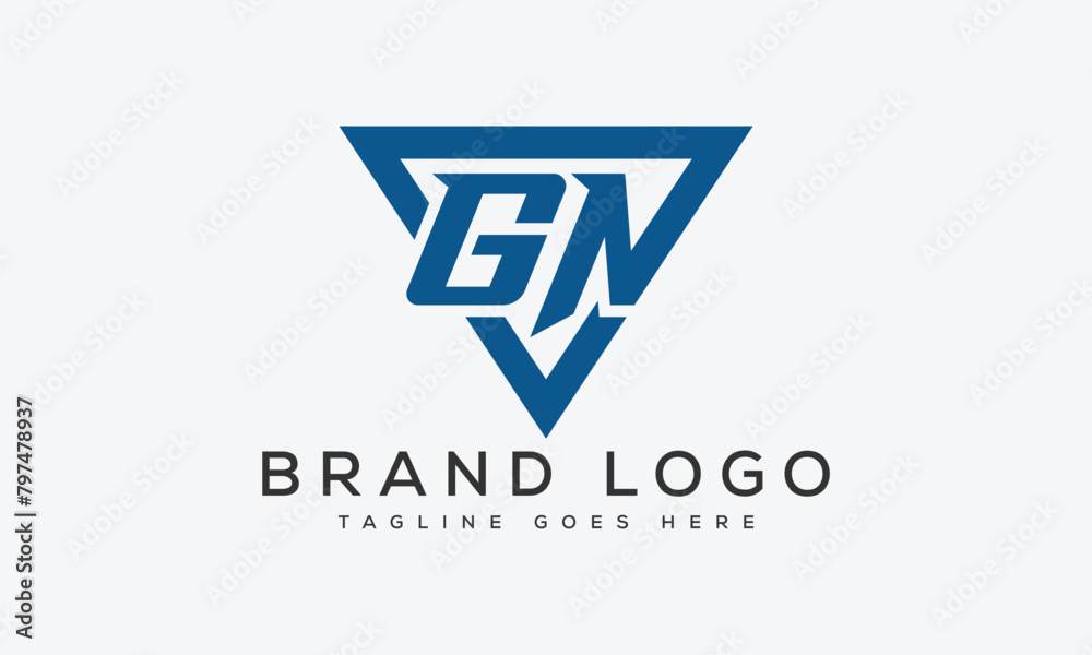 letter GN logo design vector template design for brand