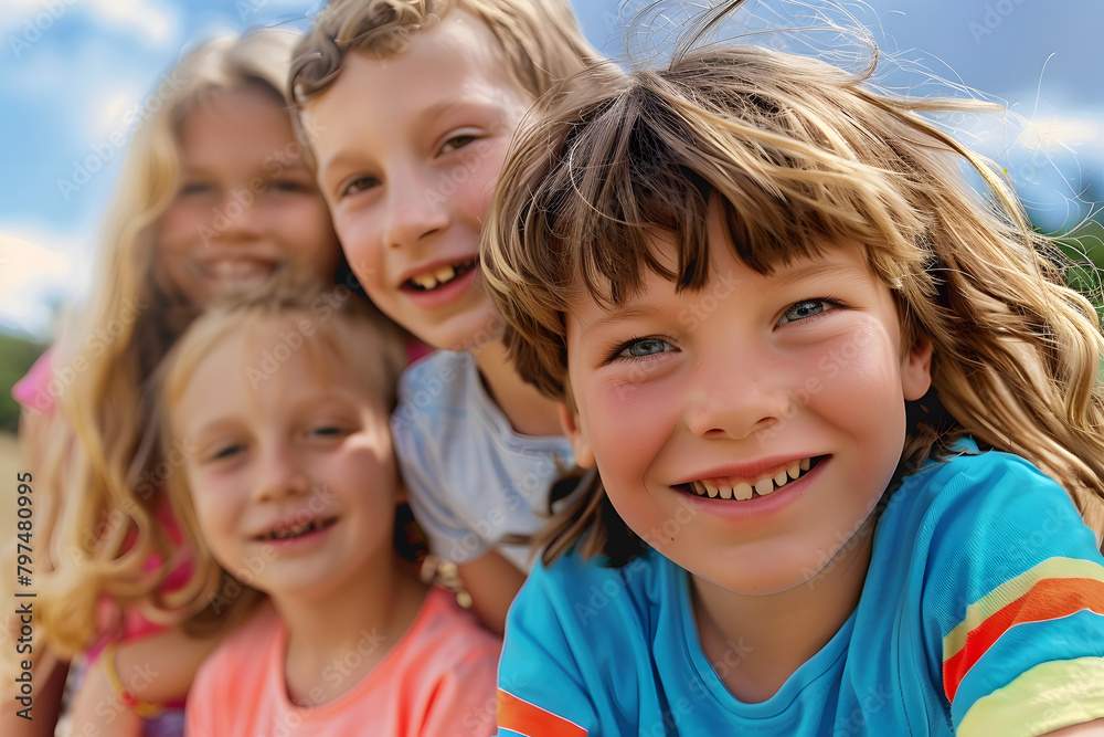 Fototapeta premium happy kids