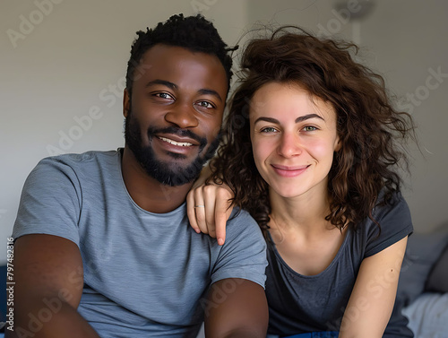 Portrait couple mixte 
