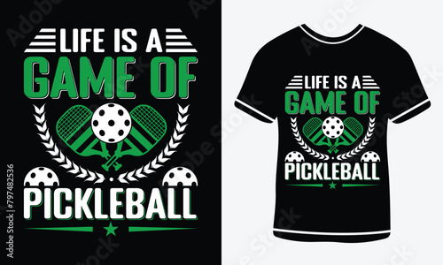 Pickleball t-shirt design vector print template. Best Pickleball t-shirt design Pickle ball Retro Vintage Sports Pickleball T-shirt, Pickle ball Design print vector.