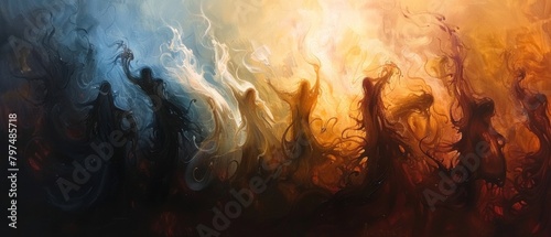A dance of light and shadow plays upon the canvas of existence, each brushstroke a tribute to the harmony of creation.