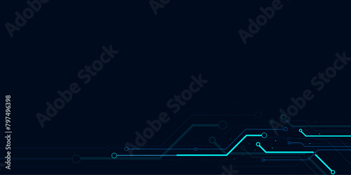 Vectors Abstract digital dot line particle data background connecting technology concept
