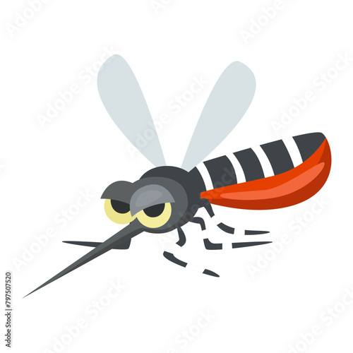 mosquito carrier of dengue fever disease concept
