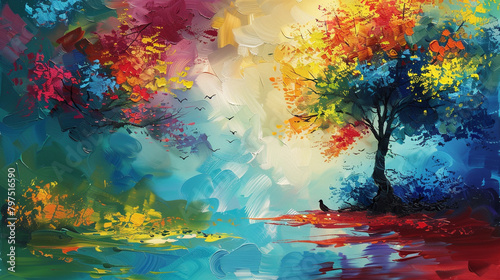 A symphony of colors fills the air, painting the world with the melody of life itself.