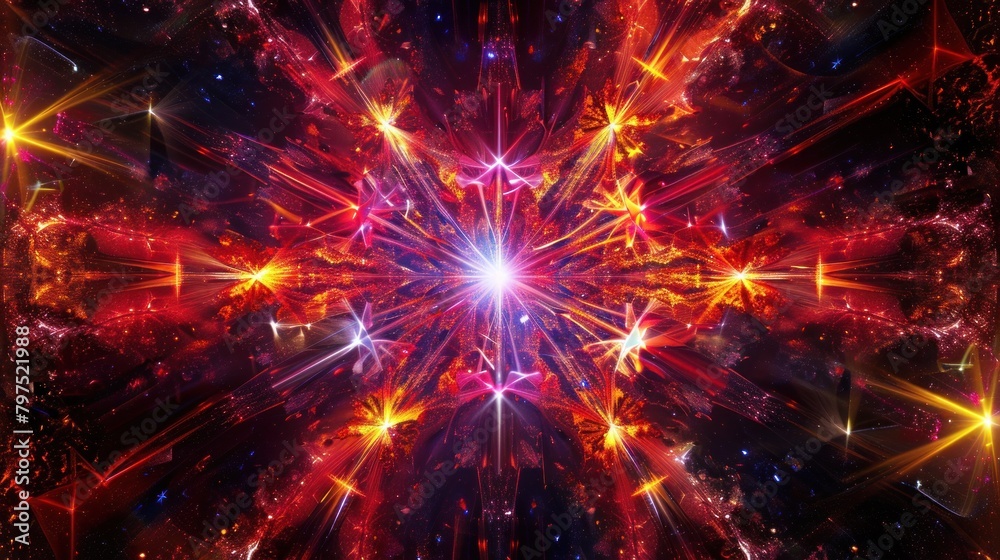 Abstract and imaginary star in the galaxy