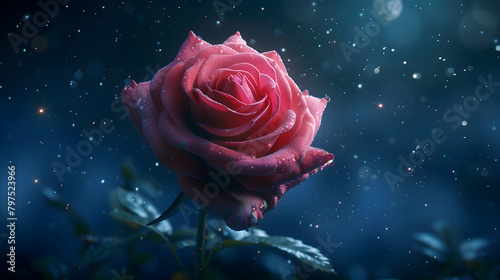 A stunning natural rose. light atmosphere